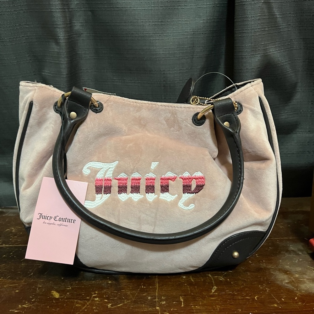 Juicy Couture Pink and Black Shoulder Bag